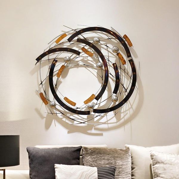decorative objects & figurines european-style solid wall hanging decoration el simple wrought iron model room living